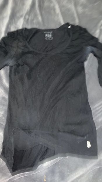 Haut noir Bonobo manches 3/4 taille S