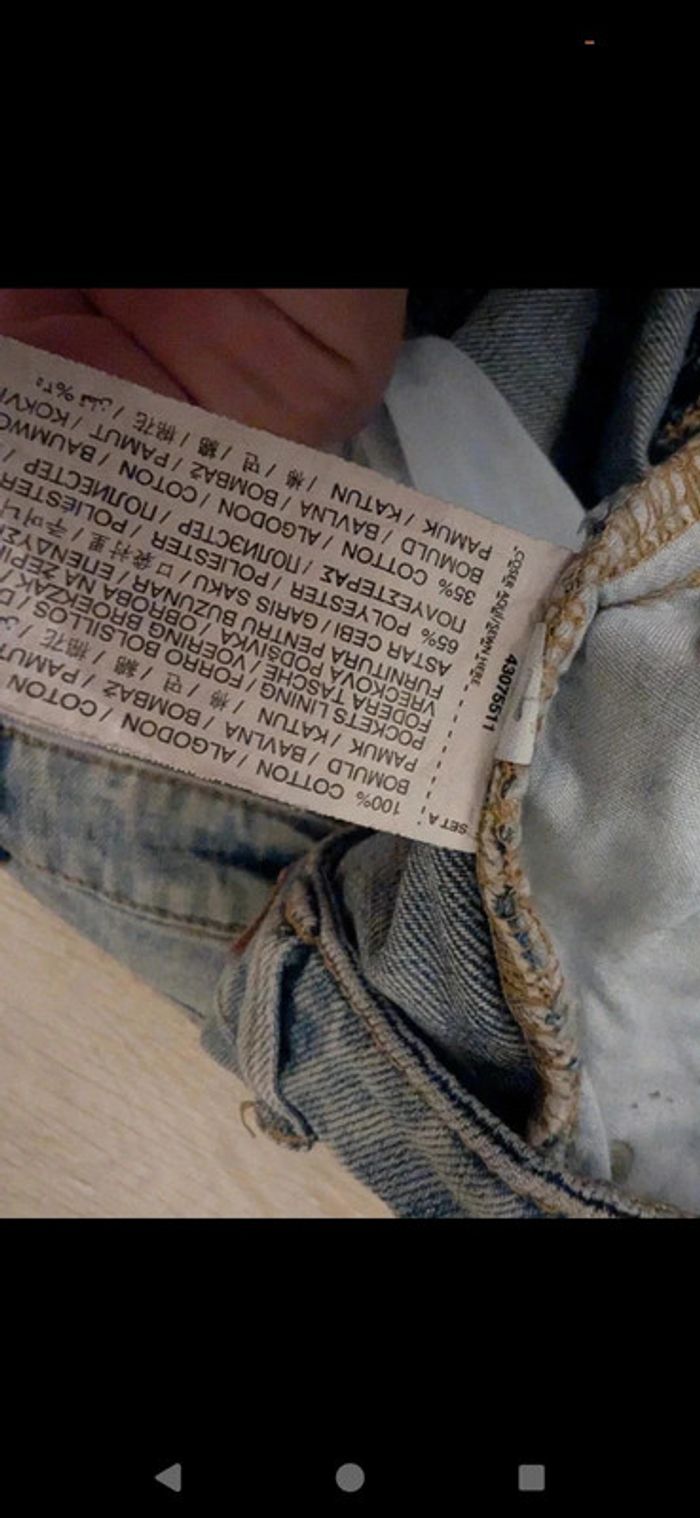 Short effet délavé Mango Taille XL - photo numéro 4