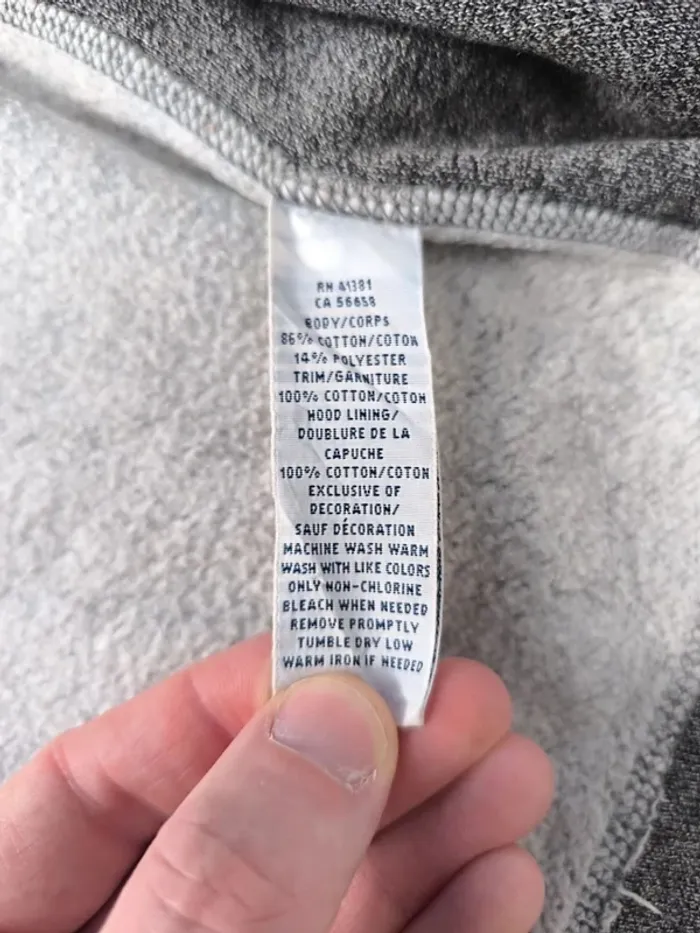 Sweat zippé homme taille XL Ralph Lauren gris logo noir - photo numéro 17