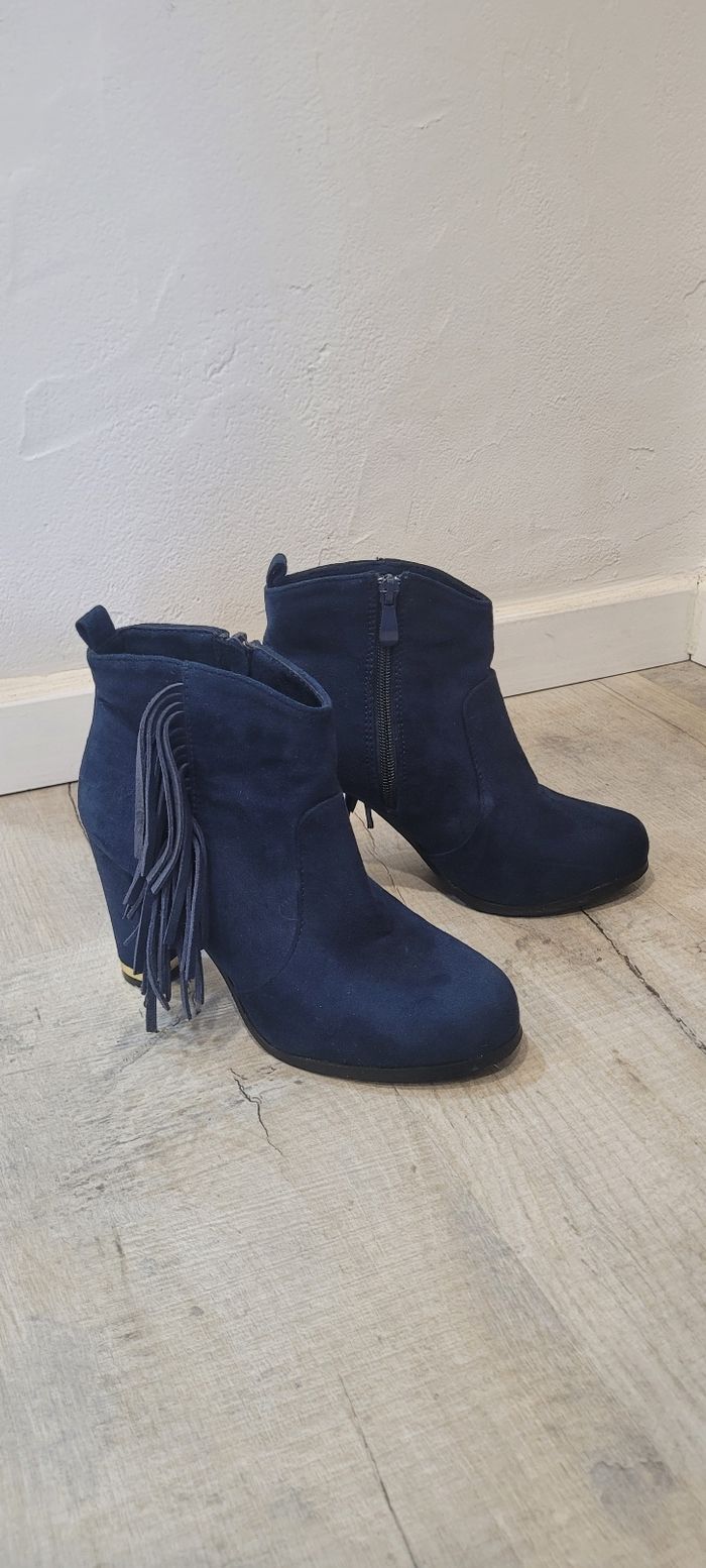 Bottines en daim T 36 - photo numéro 7