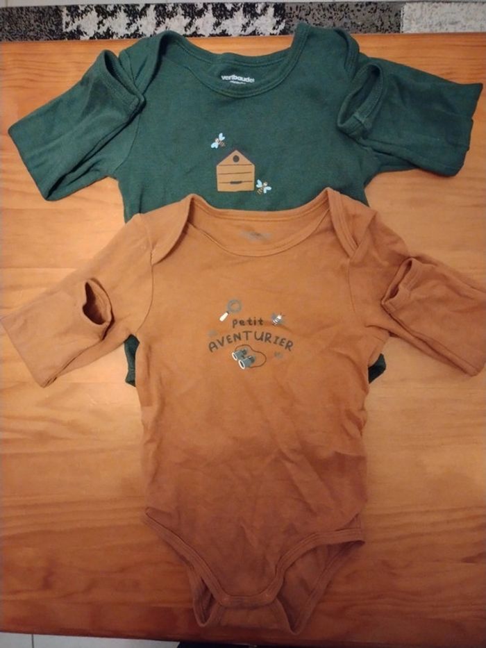 Lot 2 bodies Verbaudet garçon 2 ans