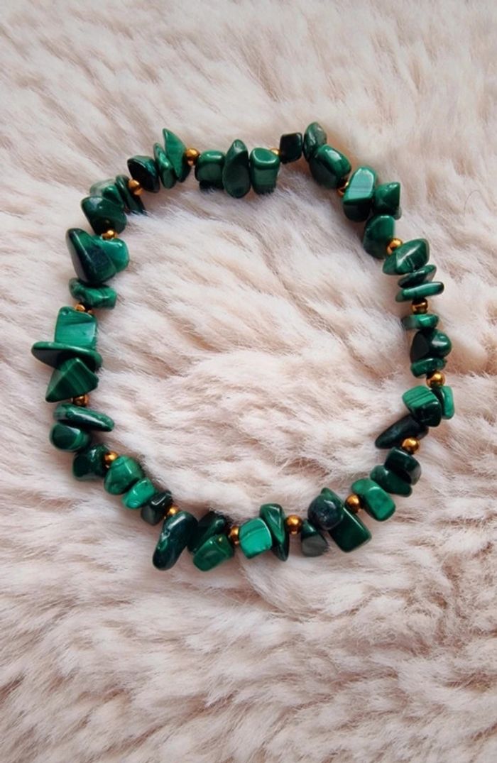 Bracelet élastique perles chips