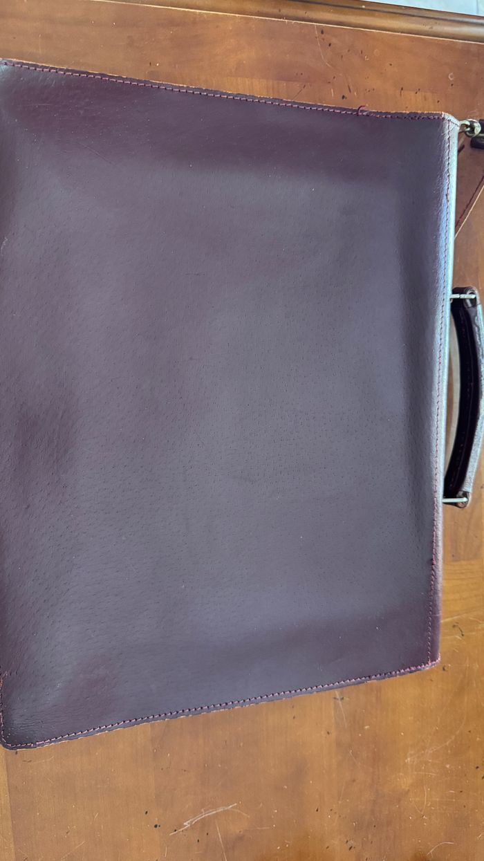 Sacoche porte document en cuir - photo numéro 8