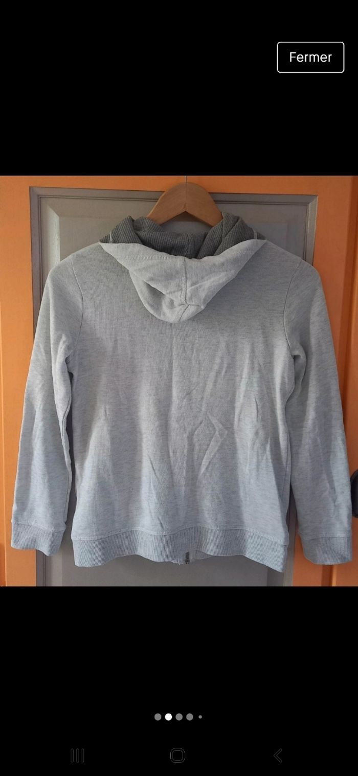 Sweat à capuche zippé XS - photo numéro 2
