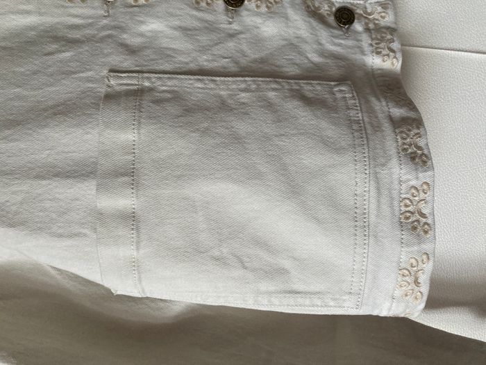 Veste en jeans denim brodée - photo numéro 4