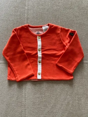 Gilet neuf petit bateau orange
