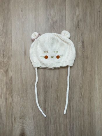 Bonnet Sergent major crème 40cm