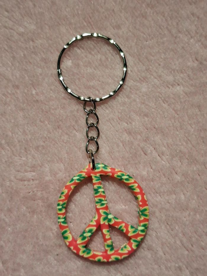 Porte clé Peace and Love