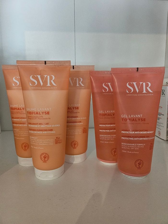 Lot baume et gel lavant svr