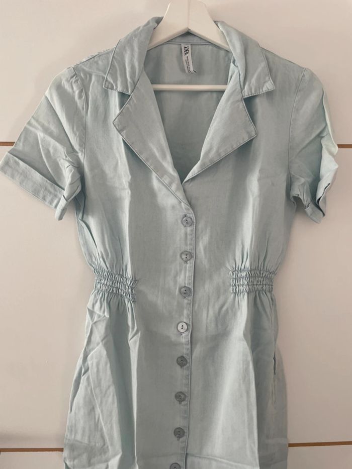 Robe bleue XS Zara - photo numéro 3