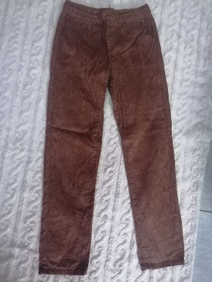 Pantalon jegging velours 🤎 garçon 12 ans - photo numéro 2