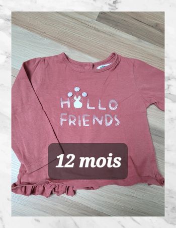 T shirt 12 mois