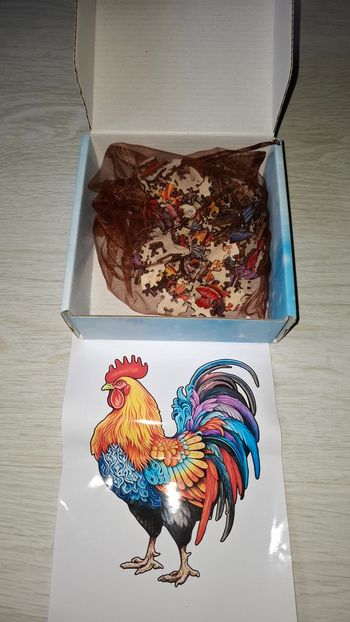 Puzzle en bois coq