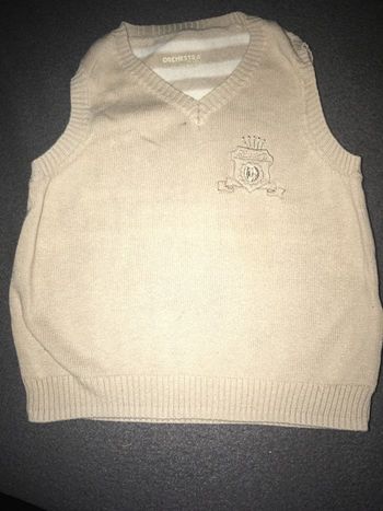 Pulls sans manches beige  orchestra 18 mois