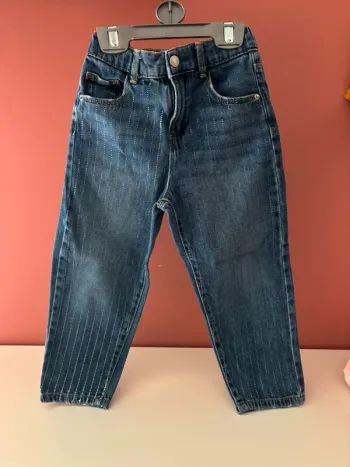 Jeans ZARA points argentés 4-5Y/110cm