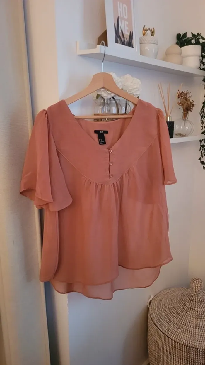Blouse h&m rose foncé 44 - photo numéro 2