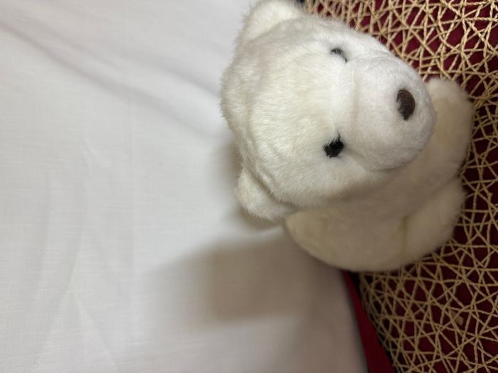 Ours polaire blanc en peluche - photo numéro 2