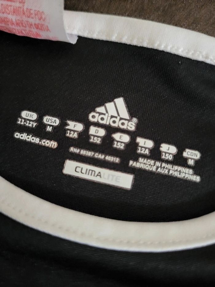 T-shirt Adidas noir logo brodé - 12 ans - photo numéro 5