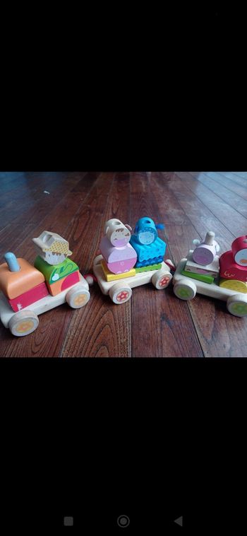 Train Djeco bois animaux ferme