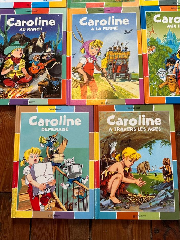 Pierre Probst - Livres Caroline édition damiers couleurs - Lot de 8 albums bd Hachette - photo numéro 4
