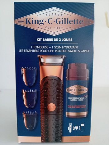 Tondeuse King c gillette kit barbe de 3 jours