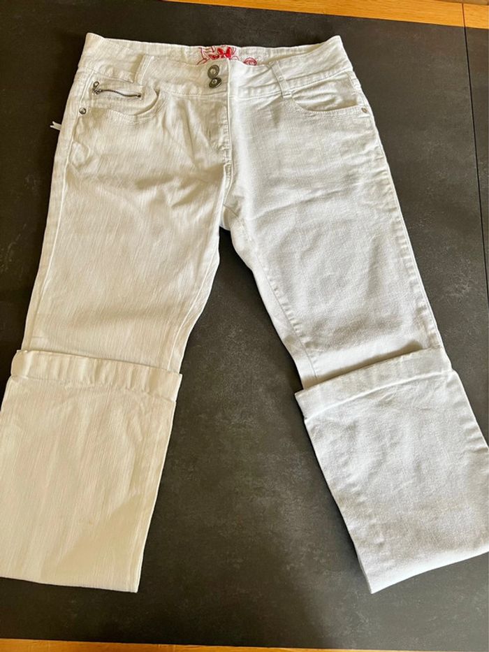 Jean 42 blanc - photo numéro 2