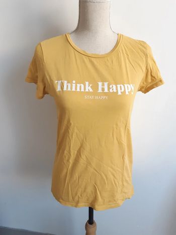 Tee-shirt jaune Kiabi T36