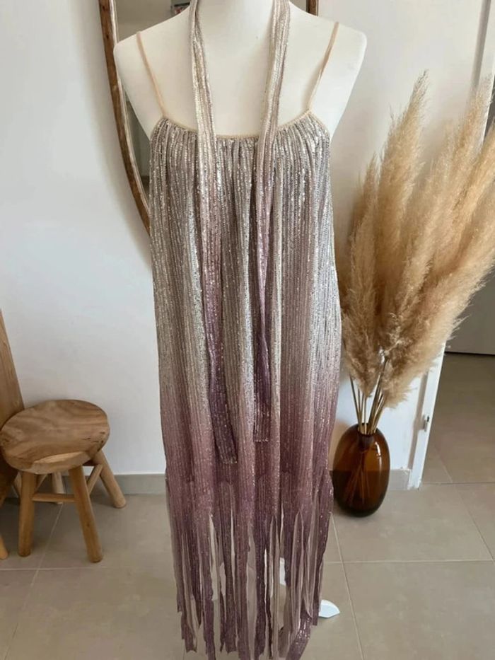 Robe argenté et Lila Sundress - photo numéro 5