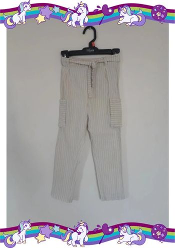 Pantalon léger lin et coton 5 ans taille élastique