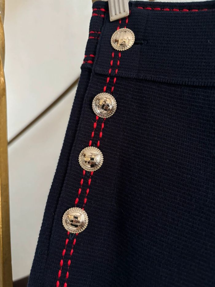 Pantalon large maje bleu marine - photo numéro 2