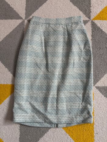 Jupe vintage | Bleu clair et blanche | Taille 36