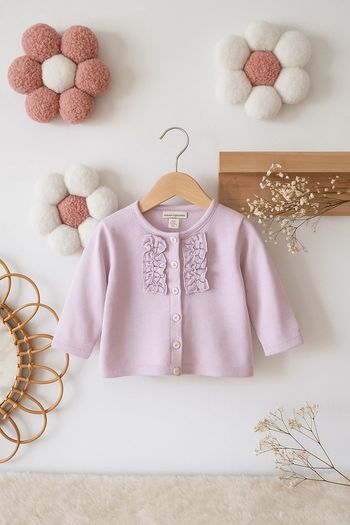💖 Adorable gilet rose “Grain de Blé” - Taille 6 mois  TBE 💖