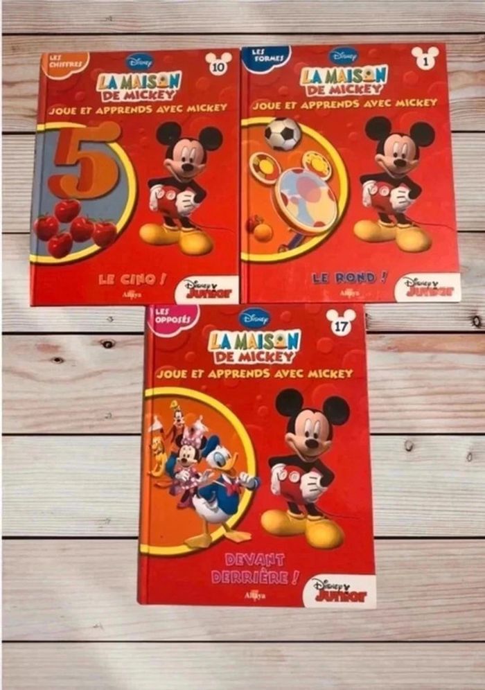 Lot de 3 livres Mickey