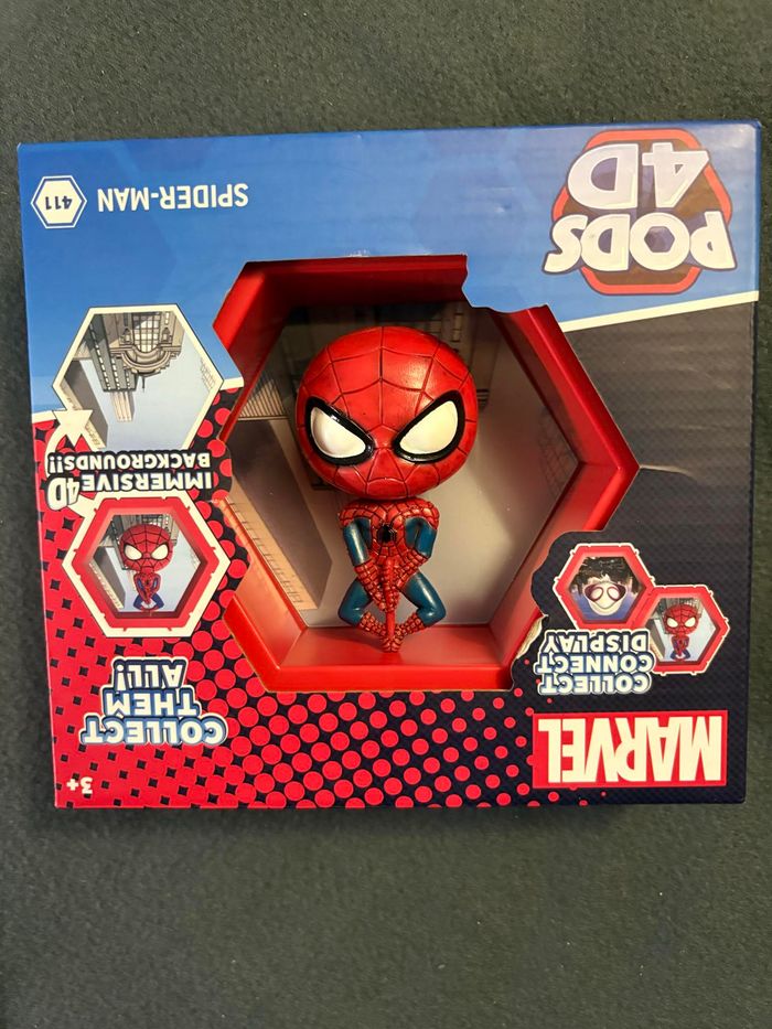 Wow! Pods - Figurine 4D Marvel Spider-Man, figurine unique à collectionner à tête branlante - photo numéro 2