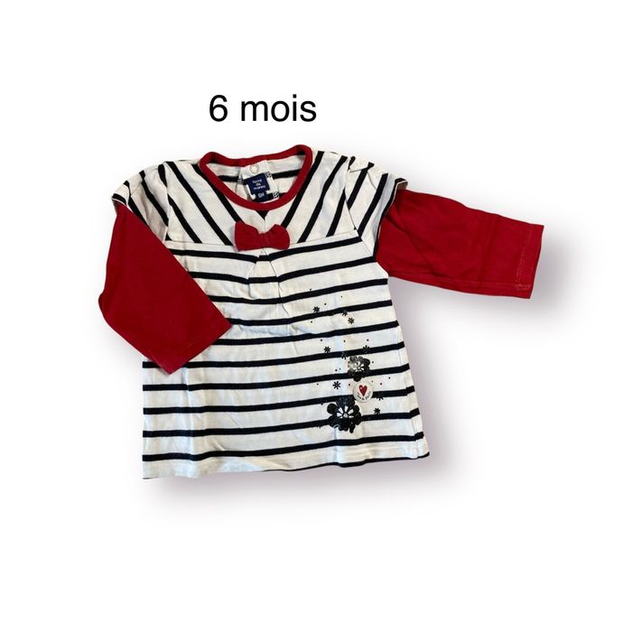 Terre de Marins T-shirt rayé Taille 6 mois