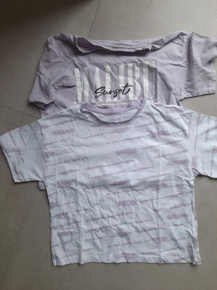 Lot de 2 t-shirt crop top