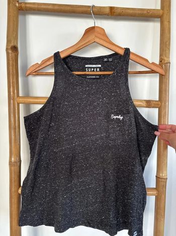 débardeur noir superdry taille M/38
