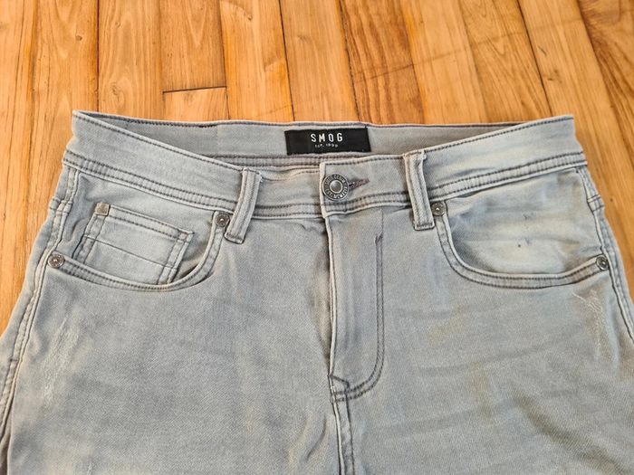 Short stretch gris clair bon état Taille S - photo numéro 5