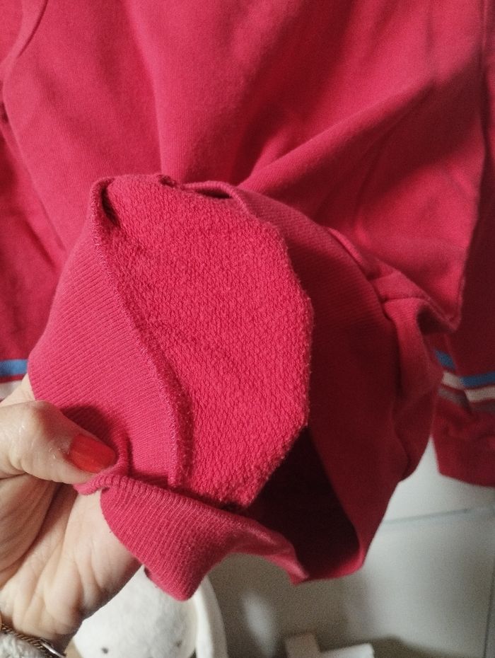 Pull sweat rouge jbc 8ans fille - photo numéro 9