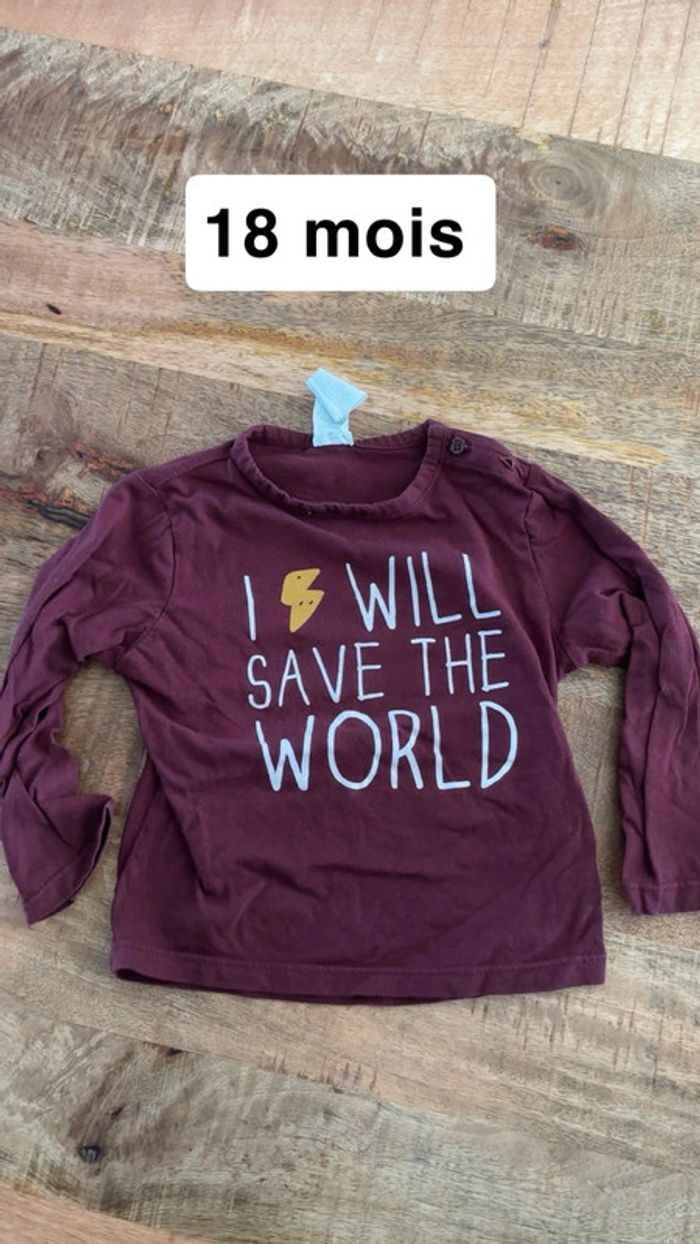 T shirt manches longues 18 mois