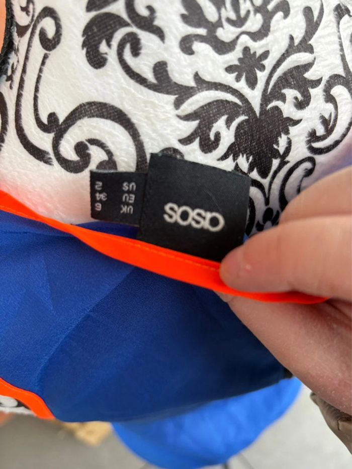 Jolie débardeur asos bleu électrique, taille s (taille36) - photo numéro 10