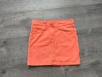 Jupe droite corail Punkidz 10 ans