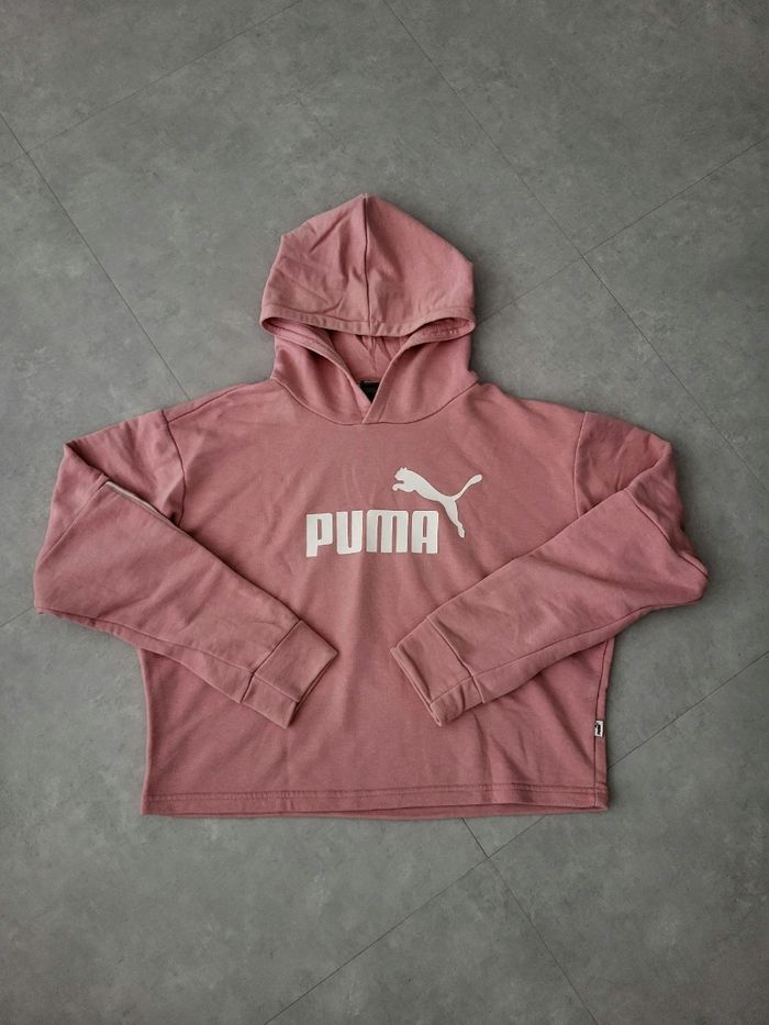 Sweat à capuche PUMA rose - photo numéro 2