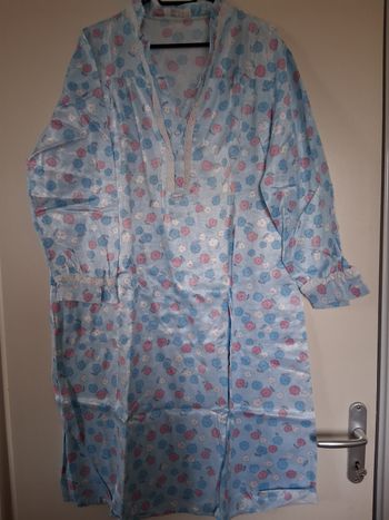 Chemise de nuit vintage  bleu " t- 44"
