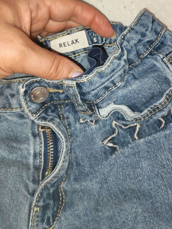 Pantalon en Jean fille 5 ans réglable - photo numéro 3