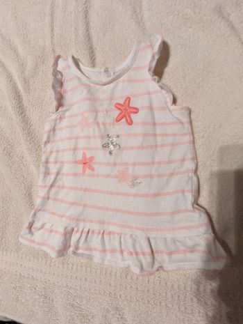ROBE SANS MANCHE ETE T.6 MOIS