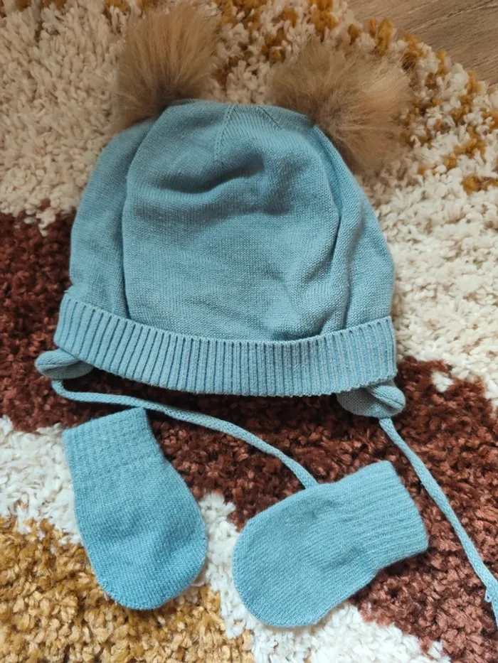 Lot bonnets / mouffles - photo numéro 2