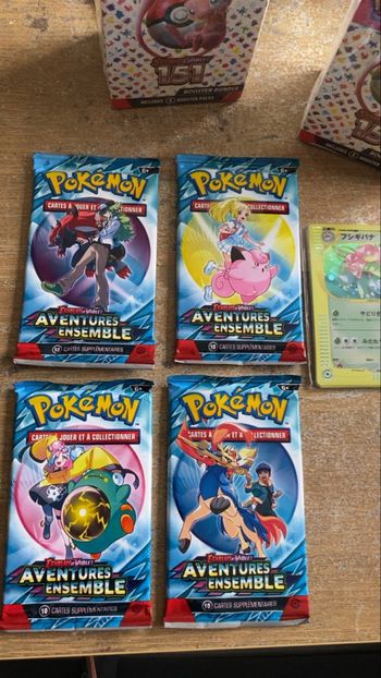 Lot 4 booster Pokémon aventures ensemble français