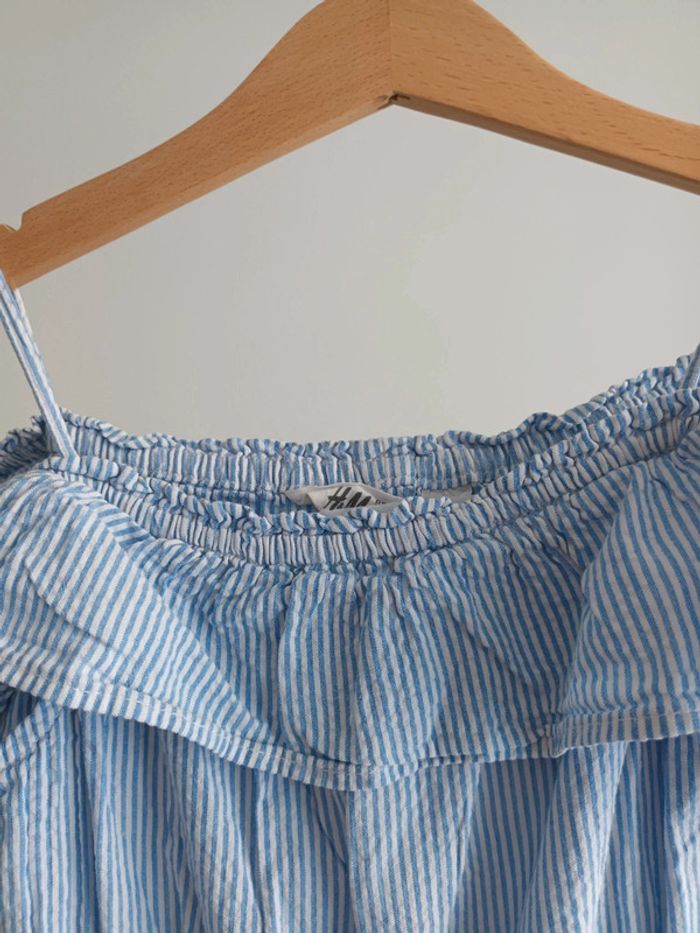 Combinaison légère rayée H&M 7 / 8 ans - photo numéro 3