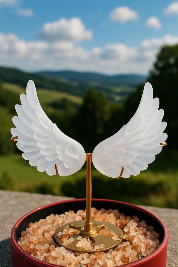 Ailes Divines en Sélénite Pure💫Messagères de Lumière - photo numéro 4
